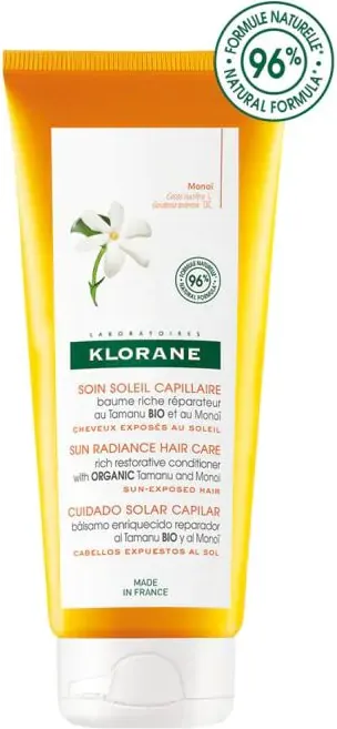 Klorane Polysianes Подхранващ балсам за коса за след слънце с масло от монои 200 мл