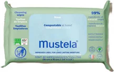 Mustela Мокри кърпи с 99% вода с парфюм х 60 броя