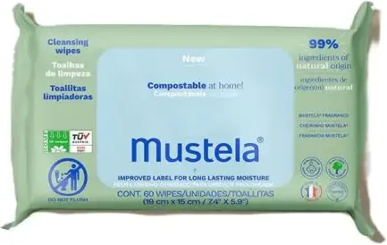 Mustela Мокри кърпи с 99% вода с парфюм х 60 броя