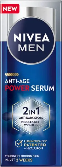 Nivea Men Anti-Age Power Серум за мъже 2в1 срещу пигментни петна и бръчки 30 мл