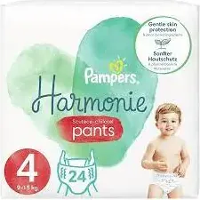 Пелени - гащички Pampers Harmonie Nappy Pants 9-15 кг Размер 4 24 бр