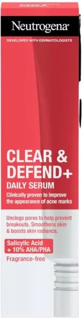 Neutrogena Clear & Defend+ Дневен серум за лице 30 мл