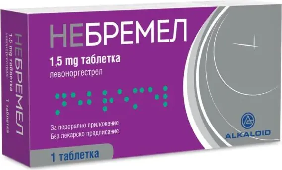 Небремел Спешен контрацептив 1,5 мг х 1 таблетка Alkaloid