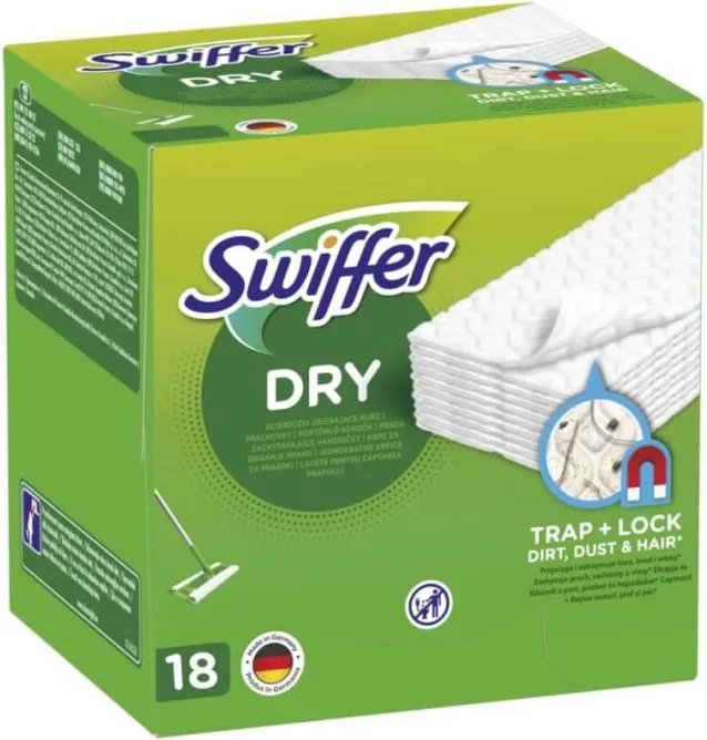 Swiffer Сухи кърпи за почистване на под 18 бр