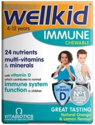 Wellkid Immune Мултивитамини за деца х30 таблетки Vitabiotics