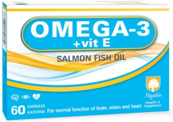 Omega-3 + Vit E За сърдечно-съдовата и нервна система х60 капсули Magnalabs