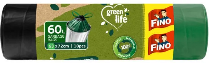 Fino Green Life Perfect Close Торби за смет с връзки 60 л 10 бр.