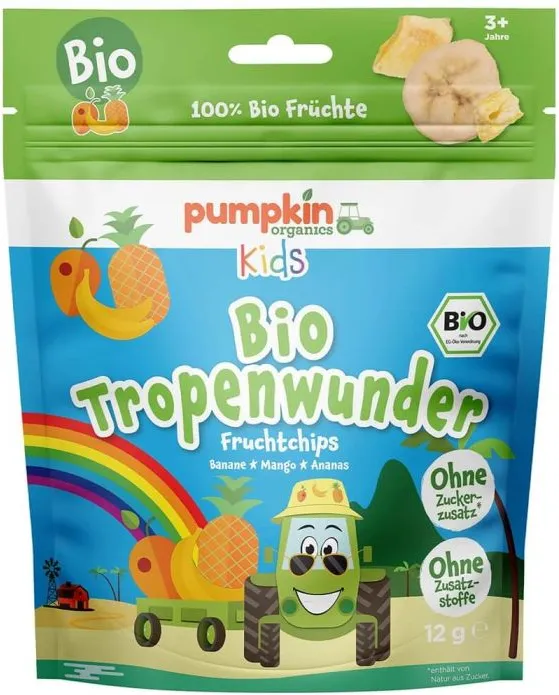 Био плодов чипс тропически микс Pumpkin kids 36М+ 12 гр