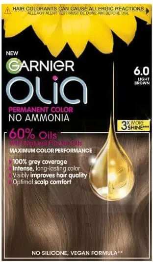 Garnier Olia Трайна безамонячна боя за коса 6.0 Light Brown