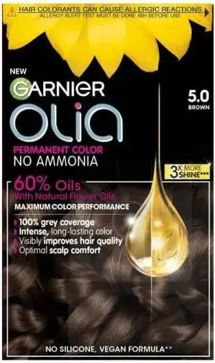 Garnier Olia Трайна безамонячна боя за коса 5.0 Brown