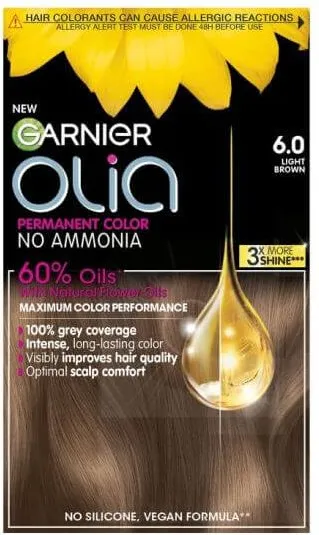 Garnier Olia Трайна безамонячна боя за коса 6.0 Light Brown