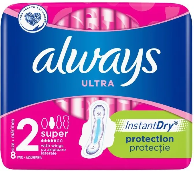 Always Ultra Super Plus Duo Дамски превръзки х8 бр