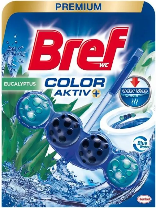 Bref WC Premium Color Aktiv Eucalyptus Ароматизатор за тоалетна 1 х 50 гр