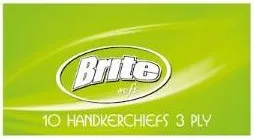 Brite Носни кърпички зелени x 10 броя