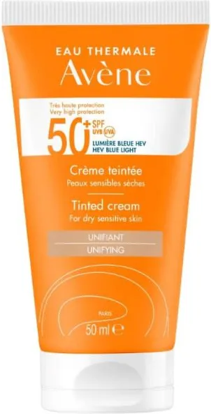 Avene Слънцезащитен тониран крем за лице за чувствителна кожа SPF50+ 50 мл