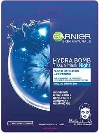 Garnier Skin Naturals Hydra Bomb Нощна шийт маска за лице 1 брой