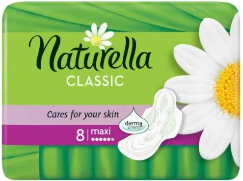 Naturella Classic Maxi Дневни дамски превръзки с лайка 8 бр