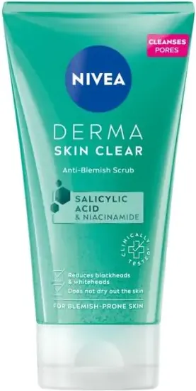 Nivea Derma Skin Clear Скраб за лице 150 мл