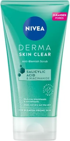 Nivea Derma Skin Clear Скраб за лице 150 мл