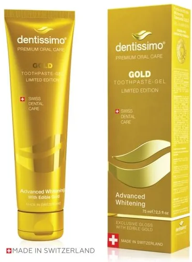 Dentissimo Gold Избелваща паста за зъби с колоидно злато 75 мл