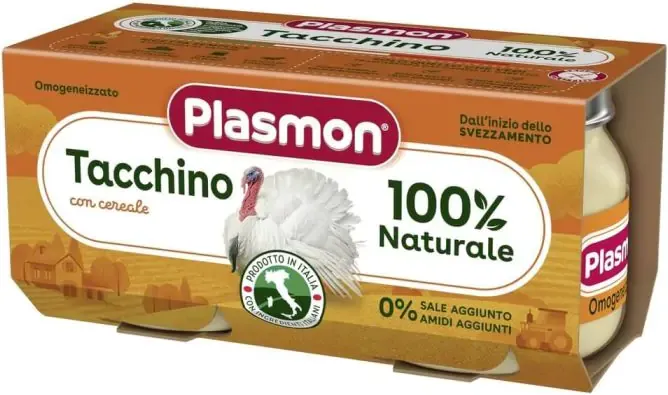 Plasmon Пюре от пуешко месо за деца 4М+ 80 гр 2 бр