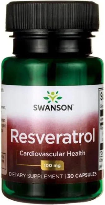 Swanson Resveratrol Ресвератрол 100 мг х 30 капсули