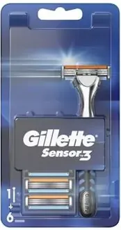 Gillette Sensor 3 Система за бръснене + 6 ножчета