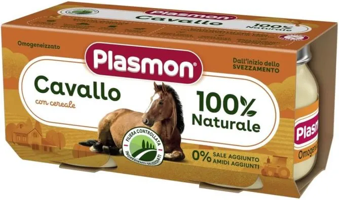 Plasmon Пюре от конско месо за деца 6М+ 80 гр 2 бр