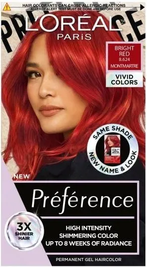 L’Oreal Preference Vivid Colors Боя за коса 8.624 Bright Red