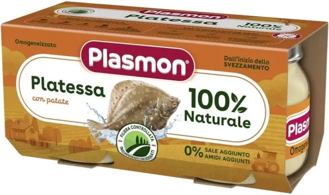 Plasmon Рибно меню камбала с картофи за деца 6М+ 80 гр 2 бр