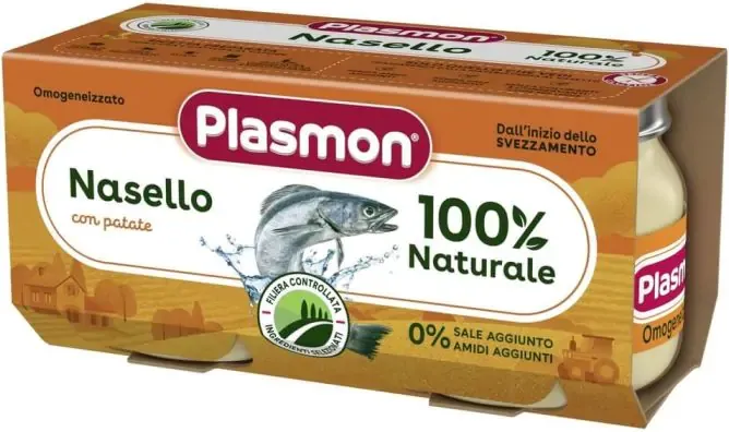 Plasmon Рибно меню хек с картофи за деца 6М+ 80 гр 2 бр