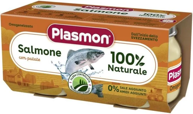 Plasmon Рибно меню сьомга с картофи за деца 6М+ 80 гр 2 бр