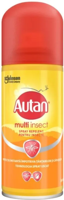 Autan Multi Insect Protection Plus Репелент спрей срещу насекоми 100 мл SC Johnson