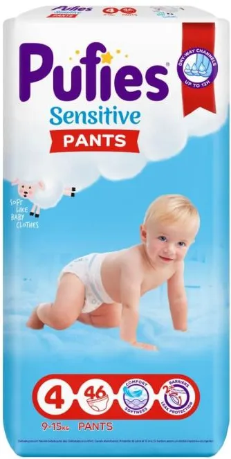 Пелени - гащички Pufies Sensitive Pants 4 Maxi 46 бр