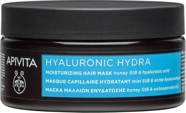 Apivita Hyaluronic Hydra Хидратираща маска за коса с мед и хиалуронова киселина 200 мл