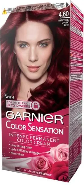 Garnier Color Sensation Трайна боя за коса, 4.6 Intense Dark Red