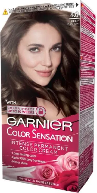 Garnier Color Sensation Трайна боя за коса, 4.0 Deep Brown