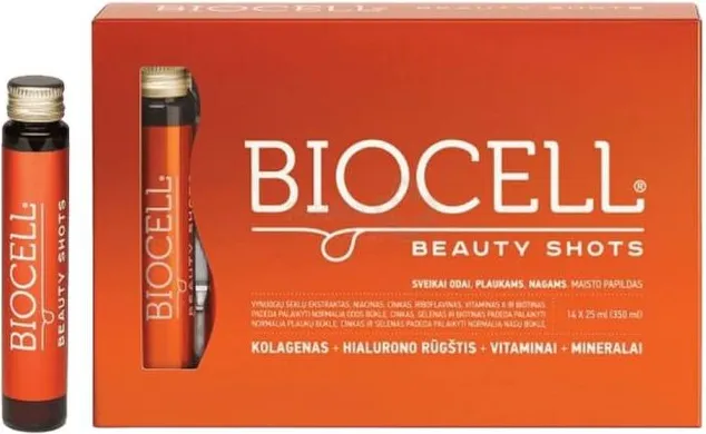 Biocell Beauty Shots Шот за кожа, коса, нокти 25 мл х 14 бр