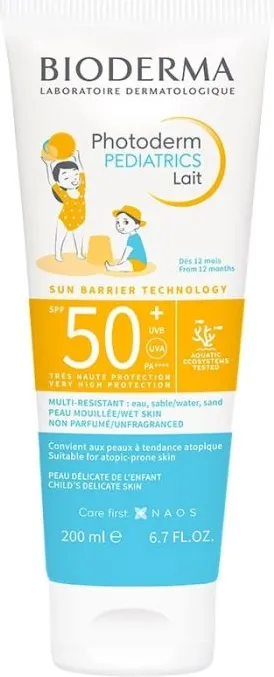 Bioderma Photoderm Pediatrics Lait Слънцезащитно мляко за деца SPF50+ 200 мл