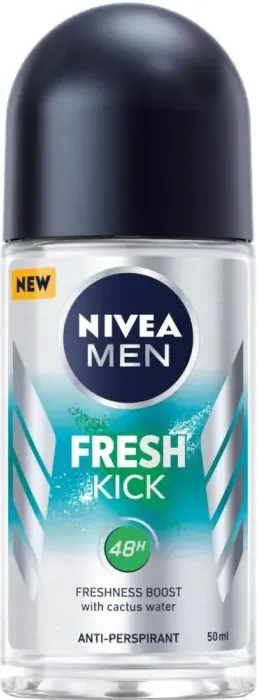 Nivea Men Fresh Kick Дезодорант рол-он против изпотяване за мъже 50 мл