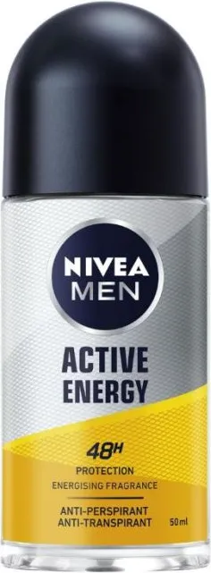 Nivea Men Active Energy Дезодорант рол-он против изпотяване за мъже 50 мл