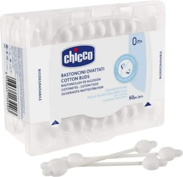 Chicco Клечки за уши с ограничител  0621 60 бр