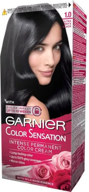 Garnier Color Sensation Трайна боя за коса, 1.0 Ultra Onyx Black