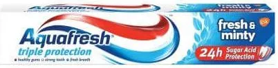 Aquafresh Triple Protection Fresh & Minty Паста за зъби синя 75 мл