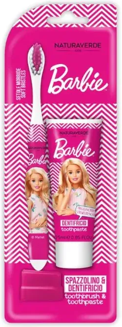 Naturaverde DISNEY Barbie Детски четка и паста за зъби 25 мл Барби Комплект