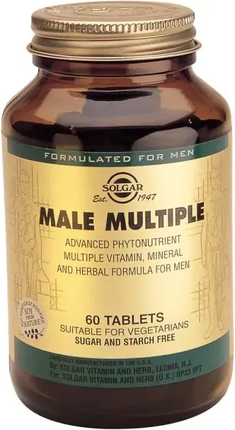 Solgar Male Multiple Мултивитамини за мъже за оптимално здраве х60 таблетки