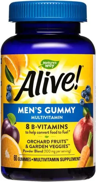 Nature's Way Alive Men's Gummy Multivitamin Mултивитамини за мъже 60 желирани таблетки