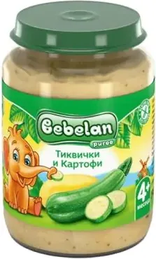 Bebelan Тиквички с картофи Пюре 4М+ 190 гр