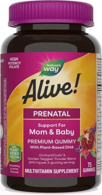 Nature's Way Alive Prenatal Mултивитамини за бременни 75 желирани таблетки