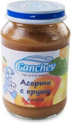 Ganchev Пюре асорти с круши 4М+ 190 гр